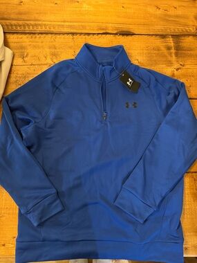 Under Armour Men's Royal Blue Quarter-Zip Performance Pullover